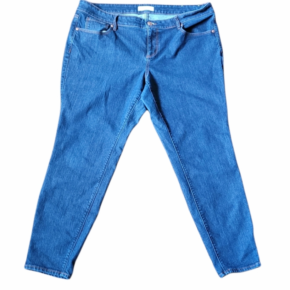 LOFT Women's Skinny Jeans in Medium Blue Denim